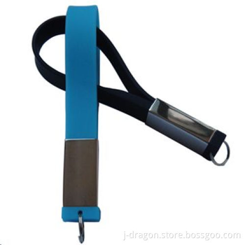 New Wristband USB Flash Drive with Metal and Rubber Materials, Customized Silkscreen Logos Accepted